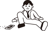 倒れている人のイラスト